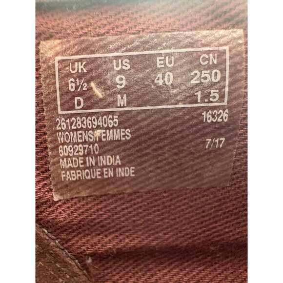 Clarks Artisan Ankle Booties Womens 9 M Burgundy Side Zip Low Heel - Picture 5 of 12